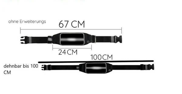 Laufgürtel Hüfttasche Fitness Belt Sporttouchscreen Bauchtas