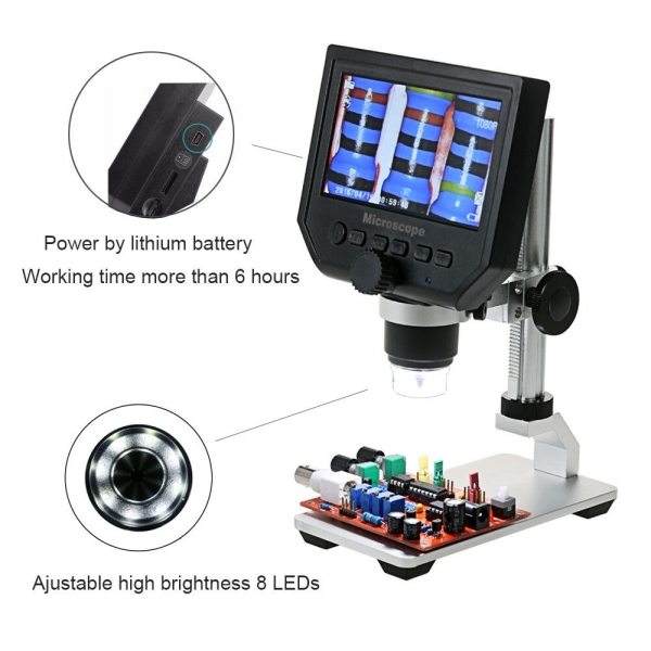 4.3 Zoll Digitales Mikroskop Lupe Endoskop Professional Cam