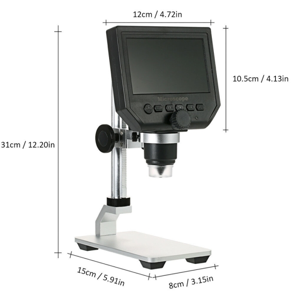 4.3 Zoll Digitales Mikroskop Lupe Endoskop Professional Cam