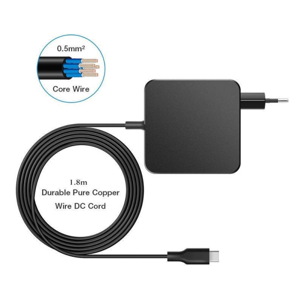 65W Usb C Netzteil Type C Ac Adapter Pd Notebook Ladegerät F