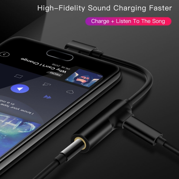 Usb-C Typ C Bis 3,5 Mm Audio-Aux-Kopfhöreranschluss Ladekabe