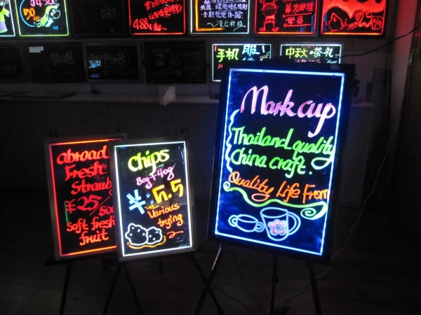 40X60Cm Led Schreibtafel Leuchtschild Werbung Schild Leuchtr