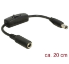 Dc Kabel Mit Schalter 5.5X2.5Mm Stecker - Buchse 20Cm Hohlst