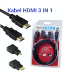 3In1 1,5M High Speed Hd Hdmi Kabel + Micro