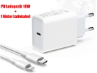 18W Usb-C Pd Schnell Ladegerät Netzteil + Lightning Ladekabe