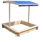 Sandkasten Sandbox Sandkiste Spielhaus Holz verstellbaren Dach Holzsandkasten