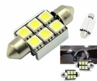1X LED 6 SMD 39mm Sofitte Canbus Auto Canbus Auto 6 SMD LED 38mm Sofitte Weiss .
