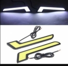 2x COB LED Auto Lampe Beleuchtung DRL Ne Nebelscheinwerfer Tagfahrlicht Weiß LED