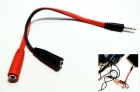 3.5Mm Audio Splitter Kabel Stecker Auf B Stecker Auf Buchse