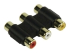 Stereo-Audio-Adapter 3X Rca Female - 3X Stereo-Audio-Adapter