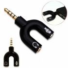 3,5Mm-Stereo-Splitter-Audio Zu Mikrofon Und Headset-Klinkens