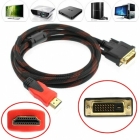 Dvi Stecker Auf Hdmi Stecker Digital 1.5M Kabel / Blei Pc Lc