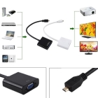 Micro Hdmi Eingang Auf Vga Mit Audiovga Adapterkabel Für Tab