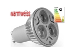 LAMPE SPOTLAMPE 3w GU10 SMD LED SPOT Weiss Warmweiss 3x1W GU10 HIGH POWER SMD SPOT LAMPE LED
