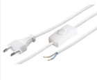 Kabel Leitung Mit Stecker Und Schalter Schalter 1.5M Weiss C