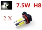 2X Hid H8 7.5W Cob Led Cree Led Nebelscheinwerfer Licht Lamp