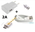 3In1 Auto Usb Kfz Ladegerät Ladekabel 2A Netzteil Kabel Für