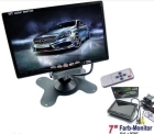 Kfz Tft Lcd Farb Dvd/Gps 7" Zoll Automonitor Bildschirm Disp